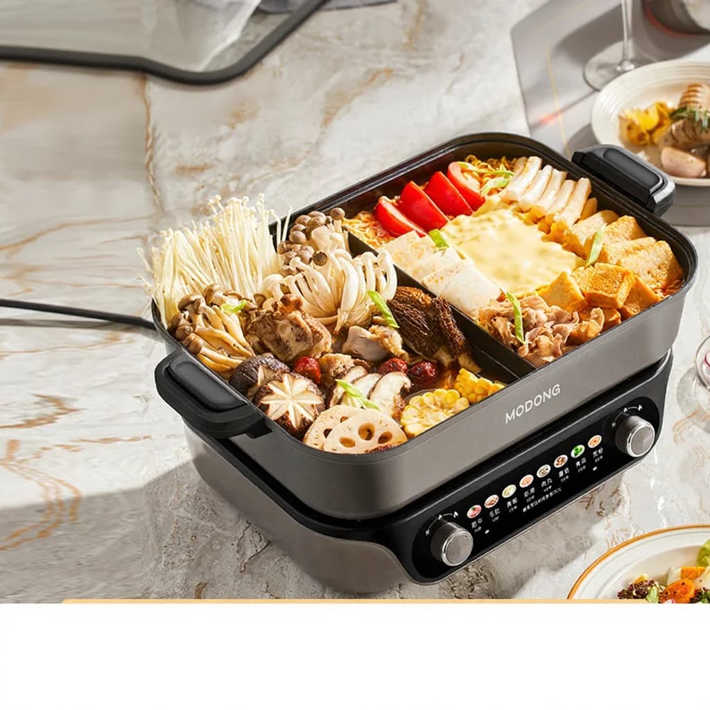 Delený elektrický hot pot s nepriľnavou vložkou, kapacita 8L