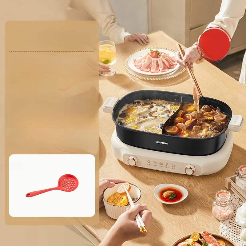 Delený elektrický hot pot 7L s rozdeľovacím hrncom a dvojitou reguláciou teploty