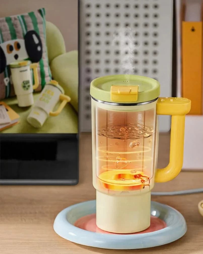 Prenosný elektrický hrnček na ohrev s 680 ml vnútrom z nehrdzavejúcej ocele