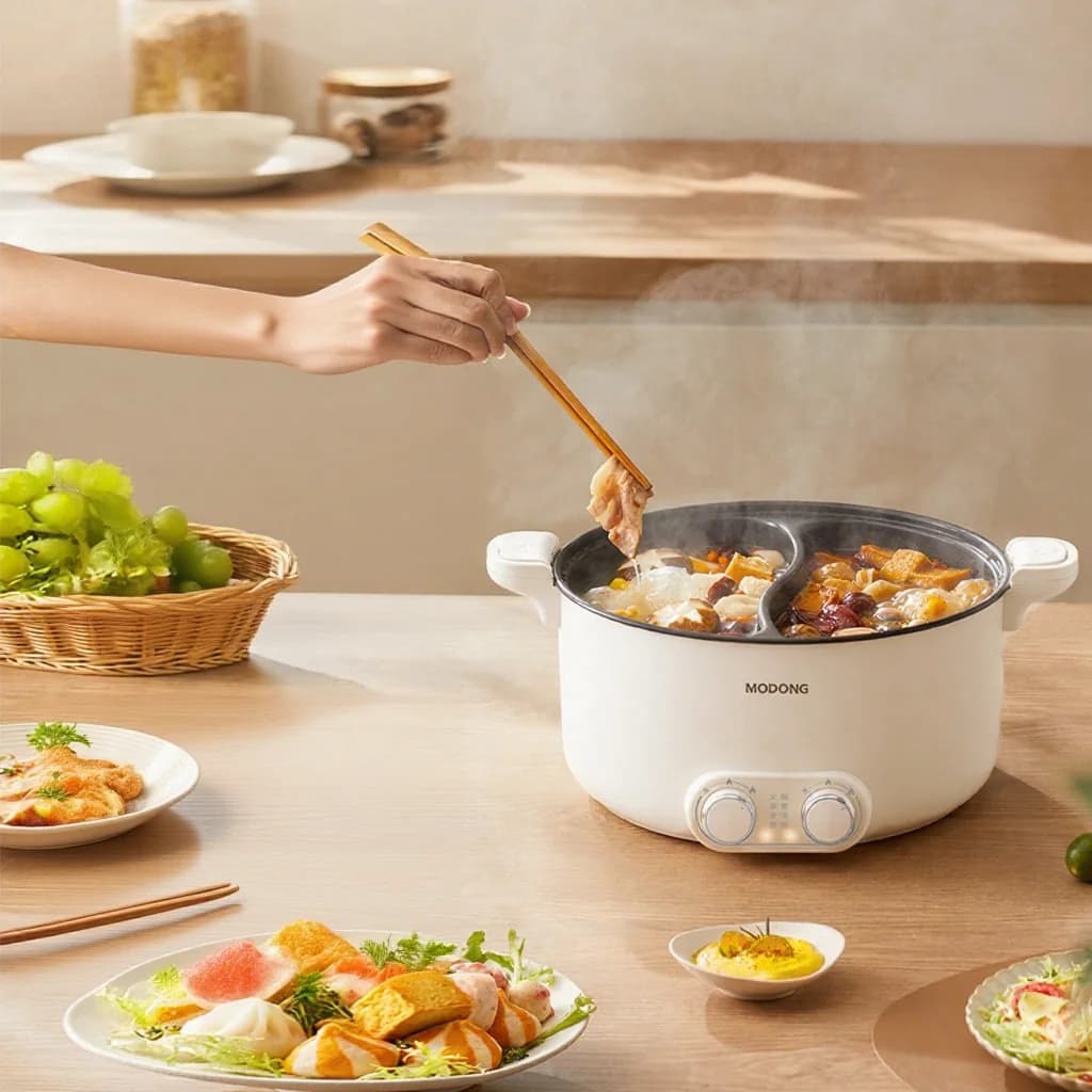 Elektrický dvojzónový hot pot 6L 7L 8L s dotykovým ovládaním