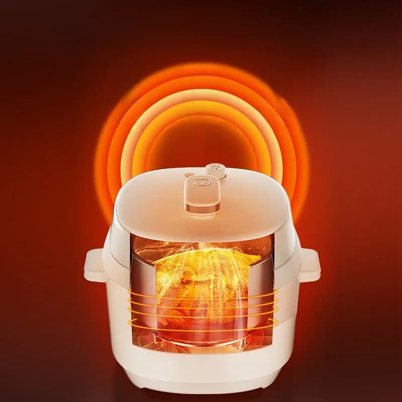 5L elektrický tlakový hrniec s dvojitými vnútornými nádobami, 900W
