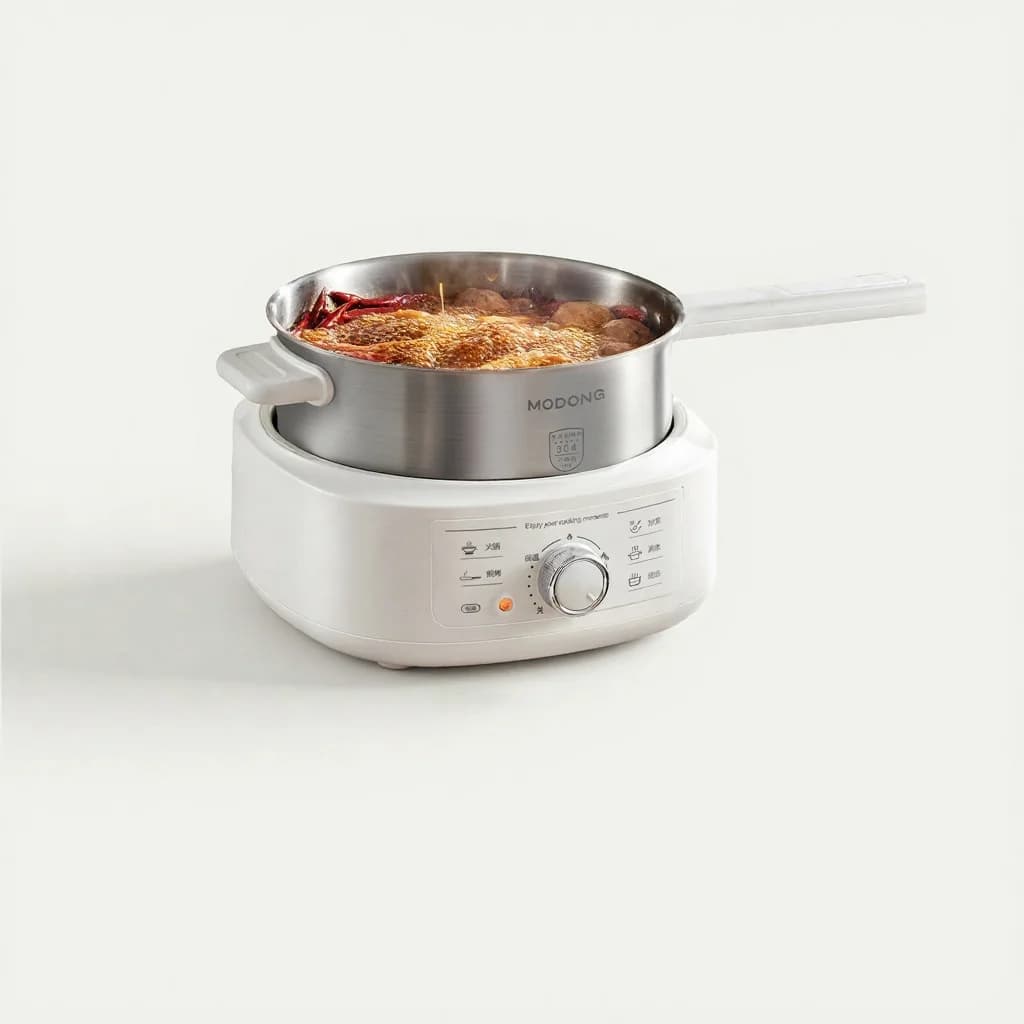Nerezový elektrický hot pot s naparovačom, 3L, 220V
