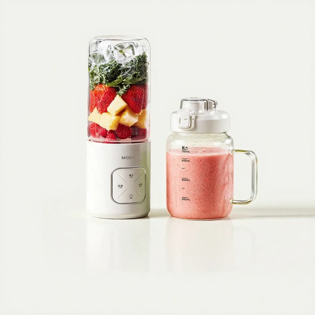 Prenosný bezdrôtový mixovací pohár na džús a smoothies