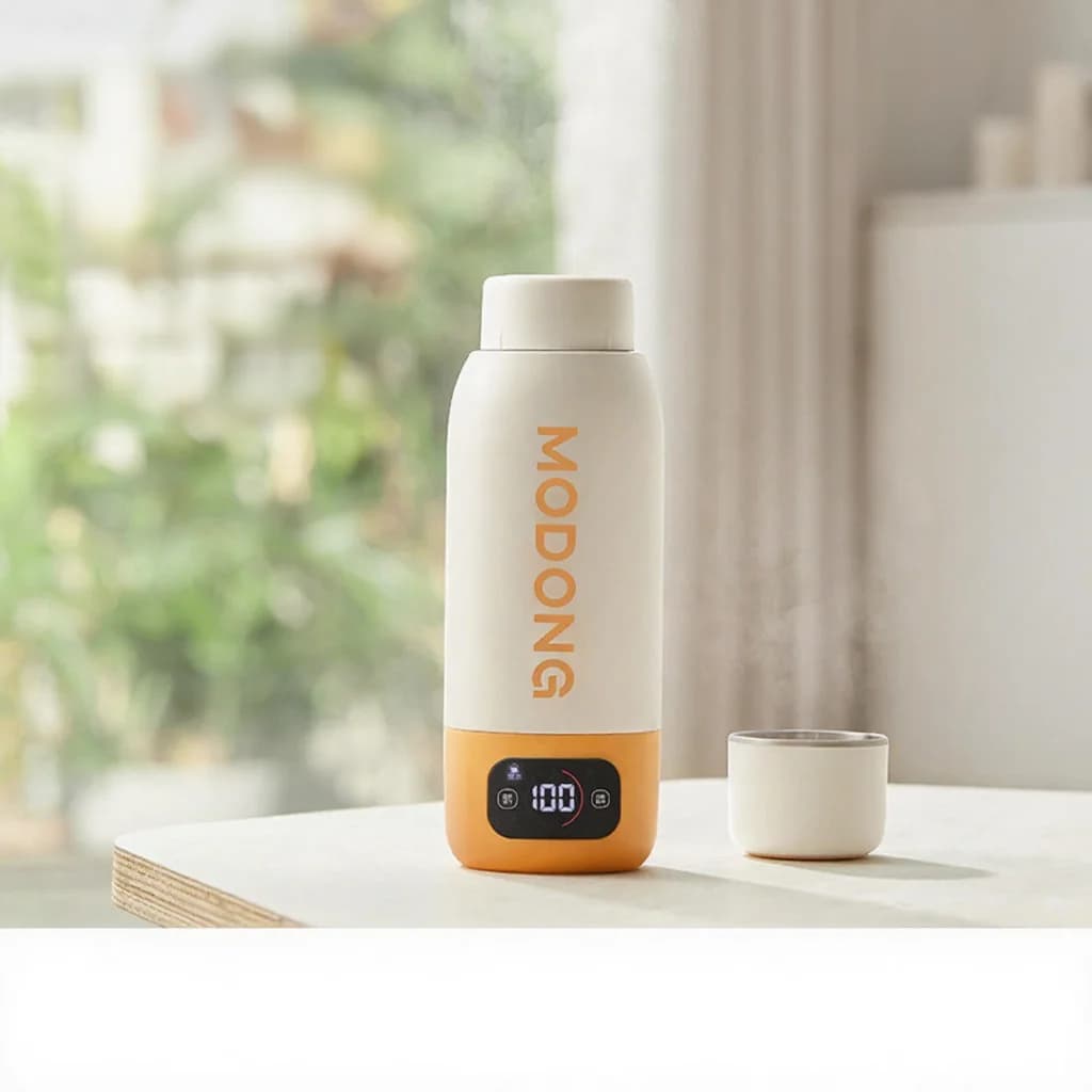 Prenosný elektrický hrnček na ohrev vody 600 ml, vložka 316, vákuovo izolovaný