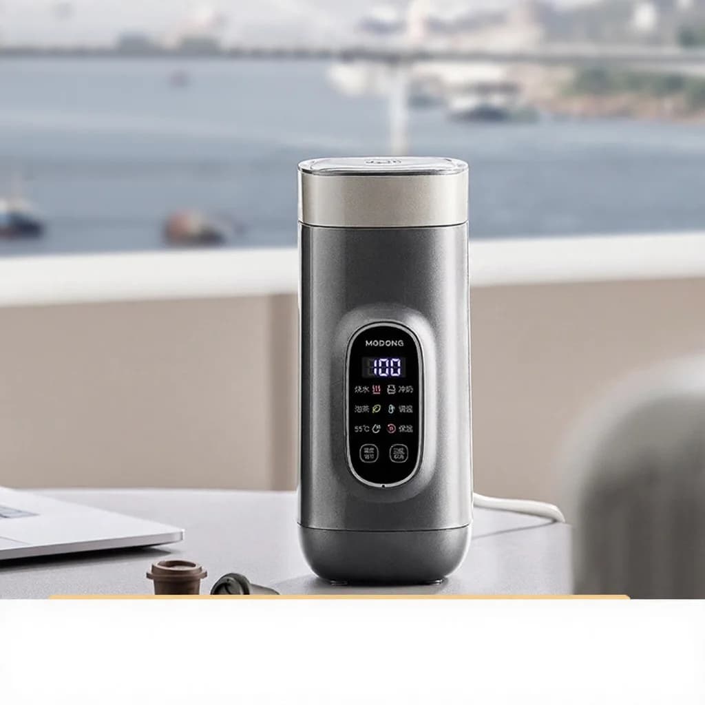 Titánový elektrický cestovný ohrevný hrnček na vodu, 650ml, 220V