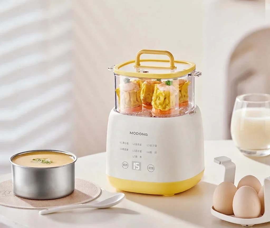 Elektrická varná kanvica na vajcia 4-6 vajec s miskou na vaječný puding