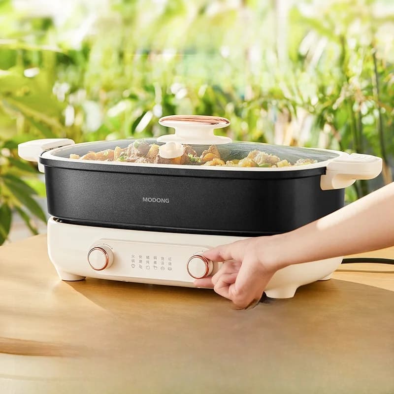 Delený elektrický hot pot 7L s nezávislou reguláciou teploty v dvoch zónach