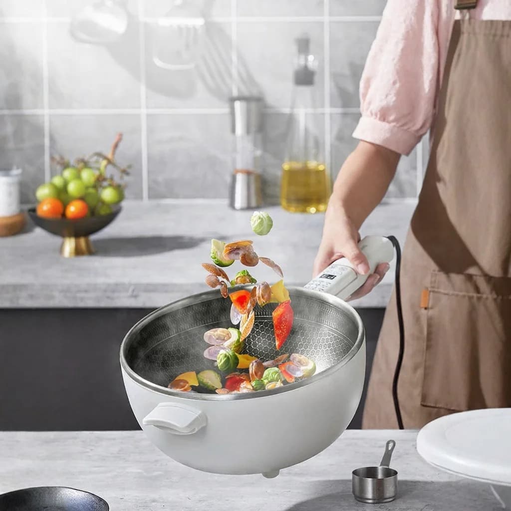 Elektrický multifunkčný hot pot s naparovacím košíkom 5L 220V