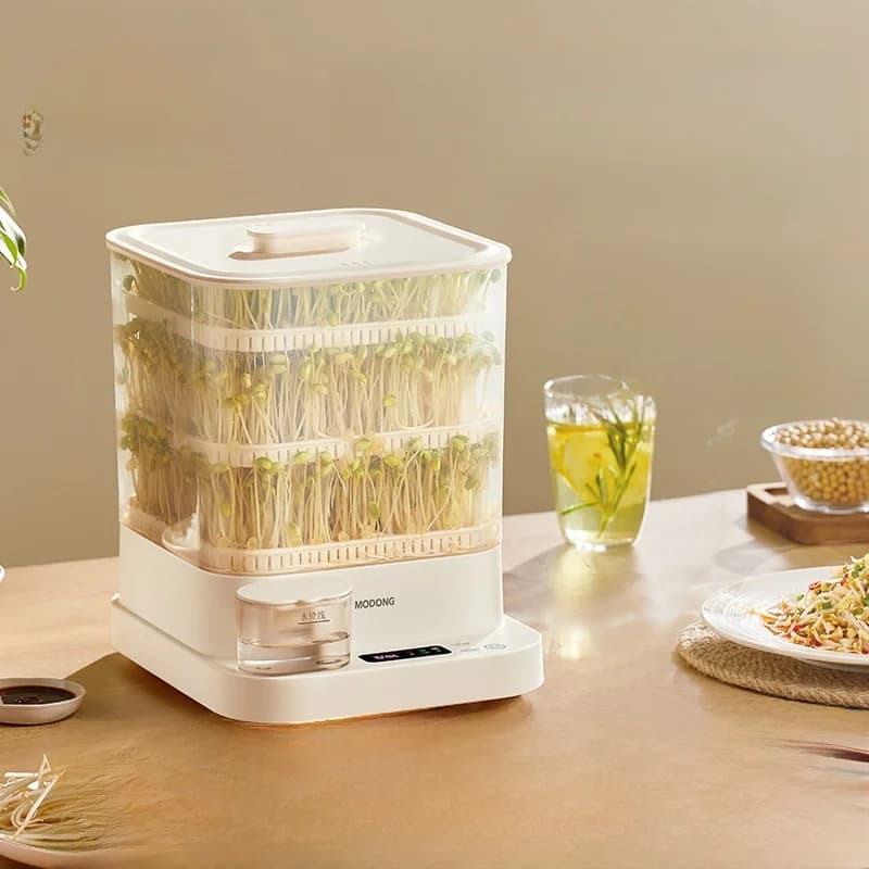 Elektrický výrobník klíčkov do domácnosti 1.5L 20W 3-vrstvový