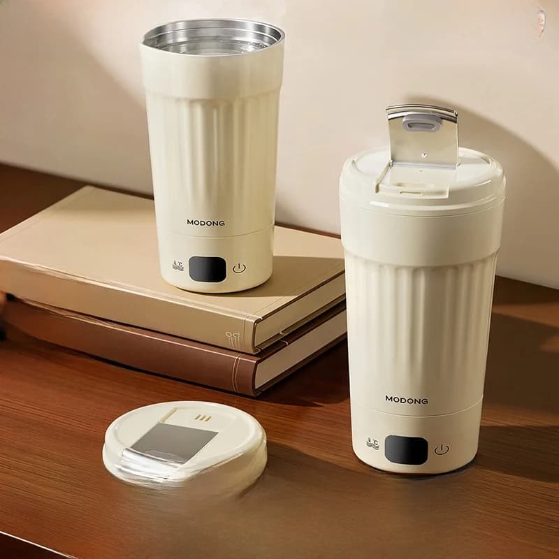 Prenosná elektrická ohrievacia šálka, 400 mL, 7 nastavení teploty