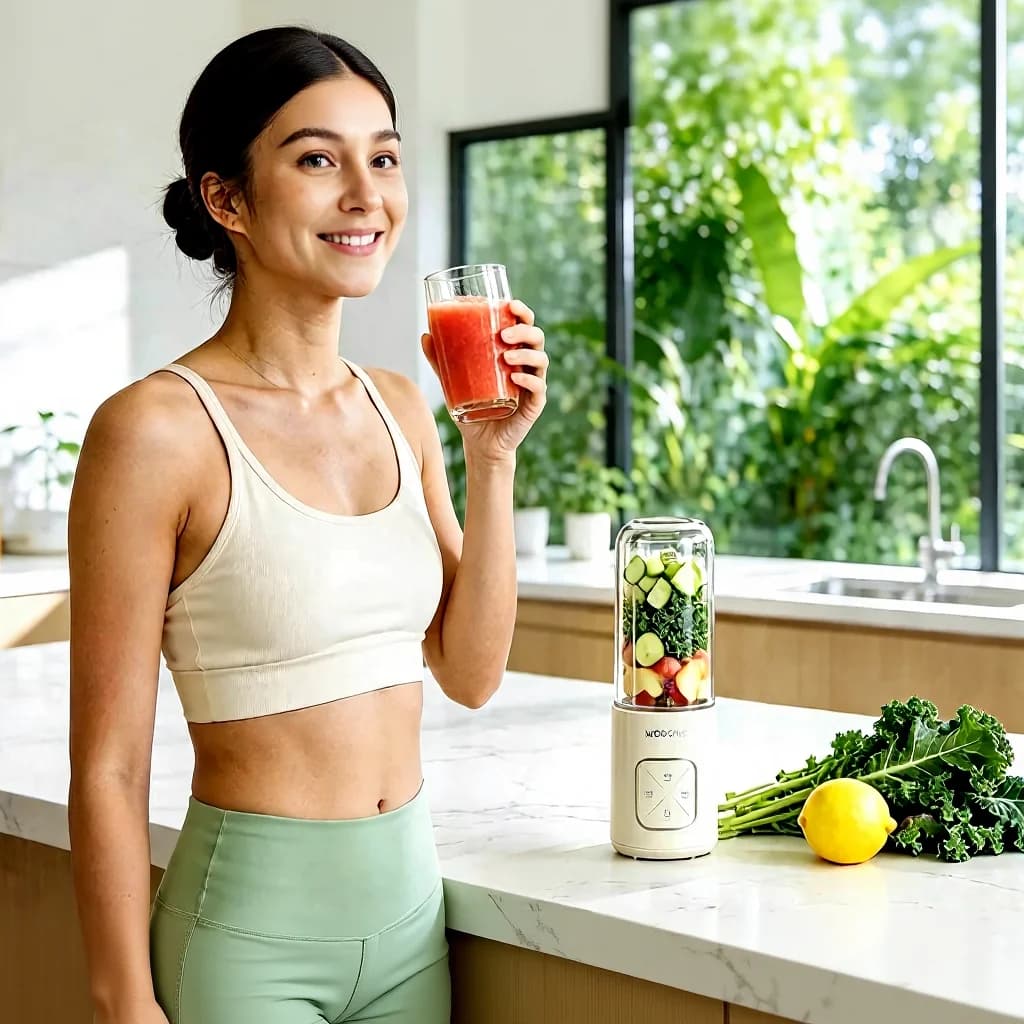 Prenosný bezdrôtový mixovací pohár na džús a smoothies