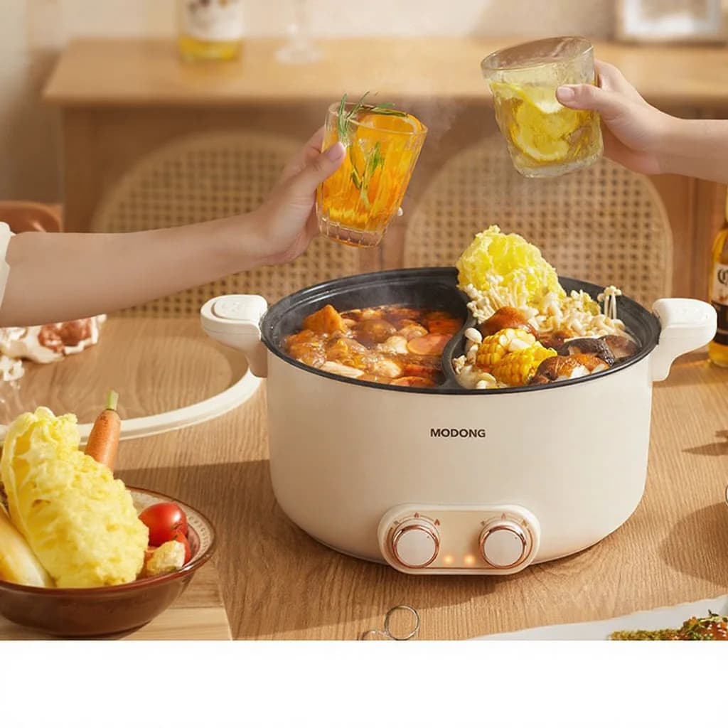 Elektrický dvojzónový hot pot 6L 7L 8L s dotykovým ovládaním