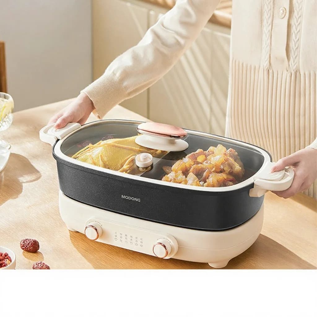 Delený elektrický hot pot 7L s nezávislou reguláciou teploty v dvoch zónach