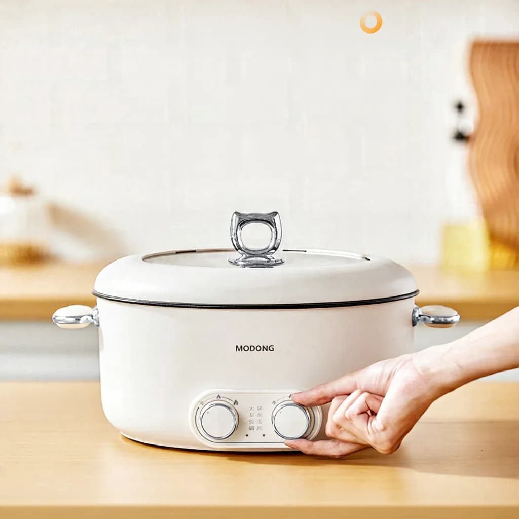 Dvojité ovládanie elektrický hot pot 6L veľká kapacita nepriľnavý