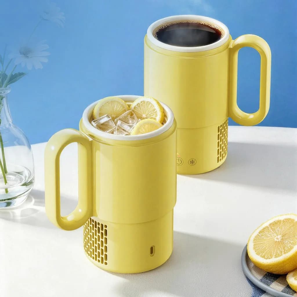 Prenosný ohrievací a chladiaci hrnček 450mL 36W dotykové ovládanie