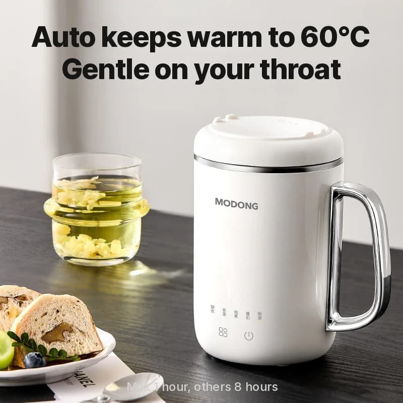 Prenosná elektrická dusená nádoba 450ml 220V s filtrom a lyžicou