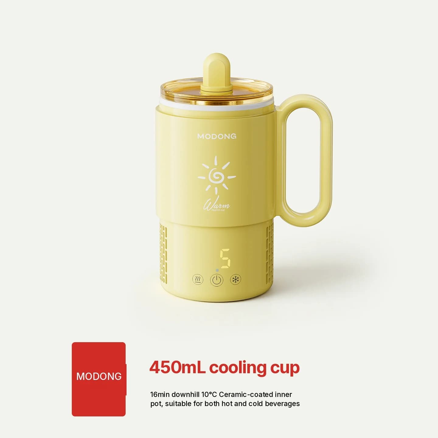 Mini chladiaci a ohrevný pohár 450 mL 36W s dotykovým ovládaním
