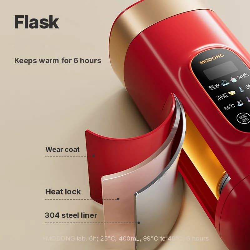 Prenosný elektrický ohrievací hrnček na vodu 650ml 304 vložka 220V