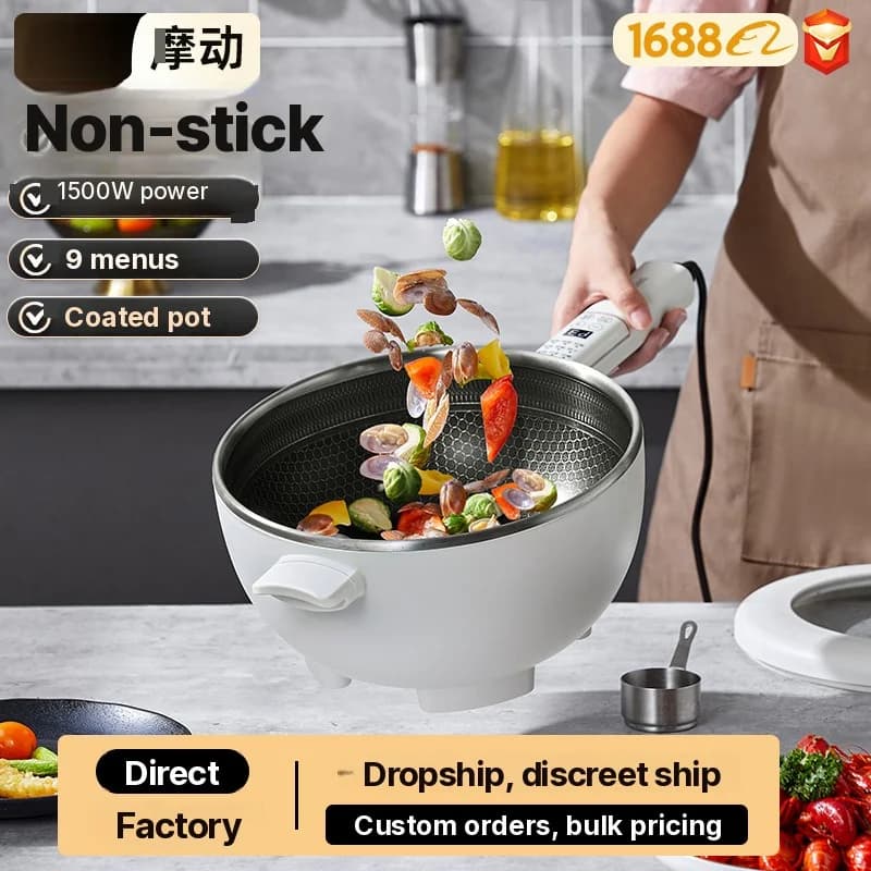 Elektrický multifunkčný hotpot s parným košíkom 5L 220V