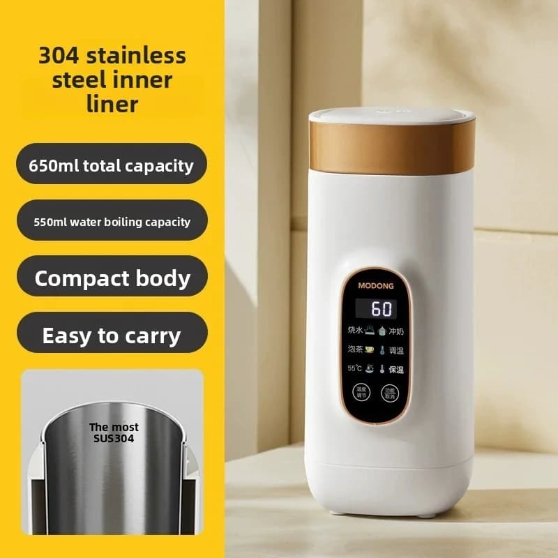 Prenosný elektrický ohrievací pohár 650ml s vložkou 304 alebo 316