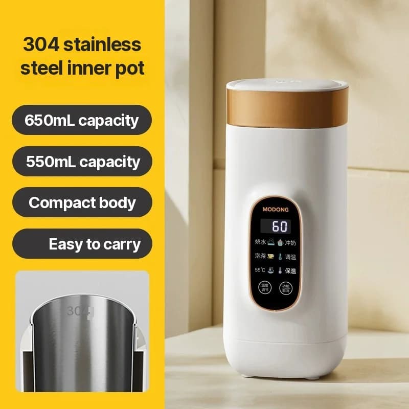 Prenosná elektrická cestovná kanvica s udržiavaním tepla