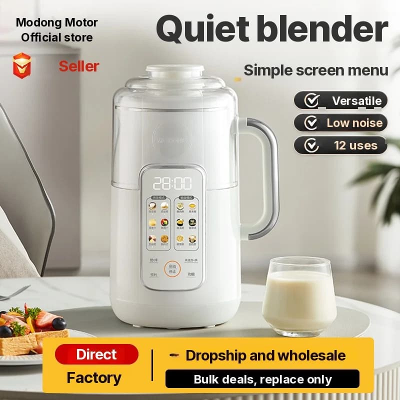 Vykurovací mixér s objemom 1.2L, dotykové ovládanie, nehrdzavejúca oceľ