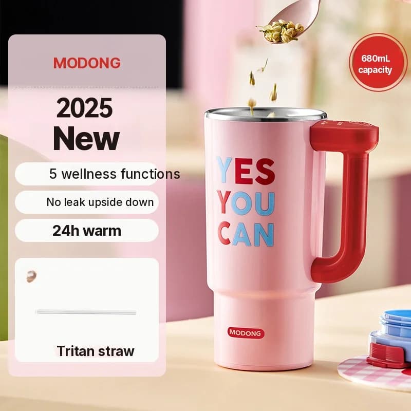 Prenosný elektrický hrnček na ohrev s 680 ml vnútrom z nehrdzavejúcej ocele