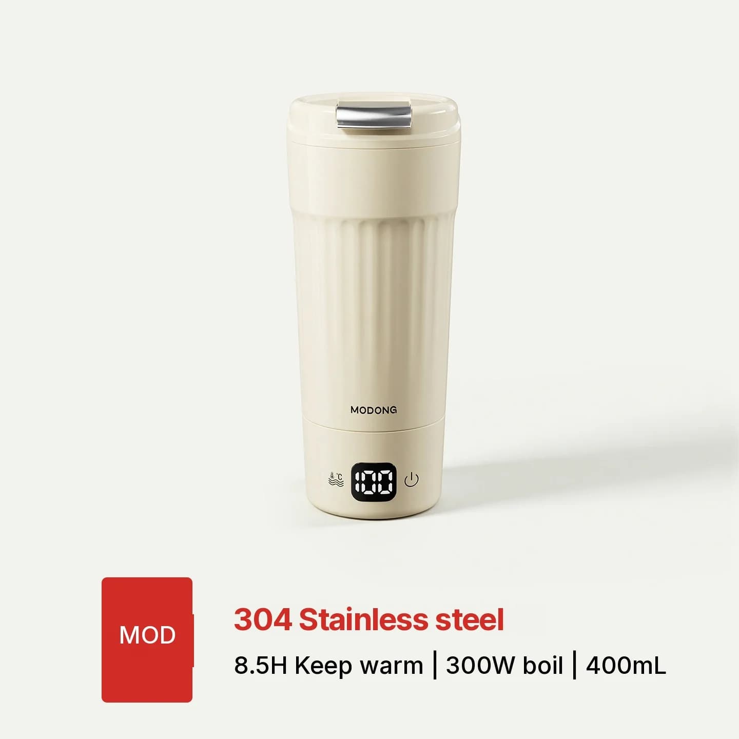 Prenosná elektrická ohrievacia šálka, 400 mL, 7 nastavení teploty