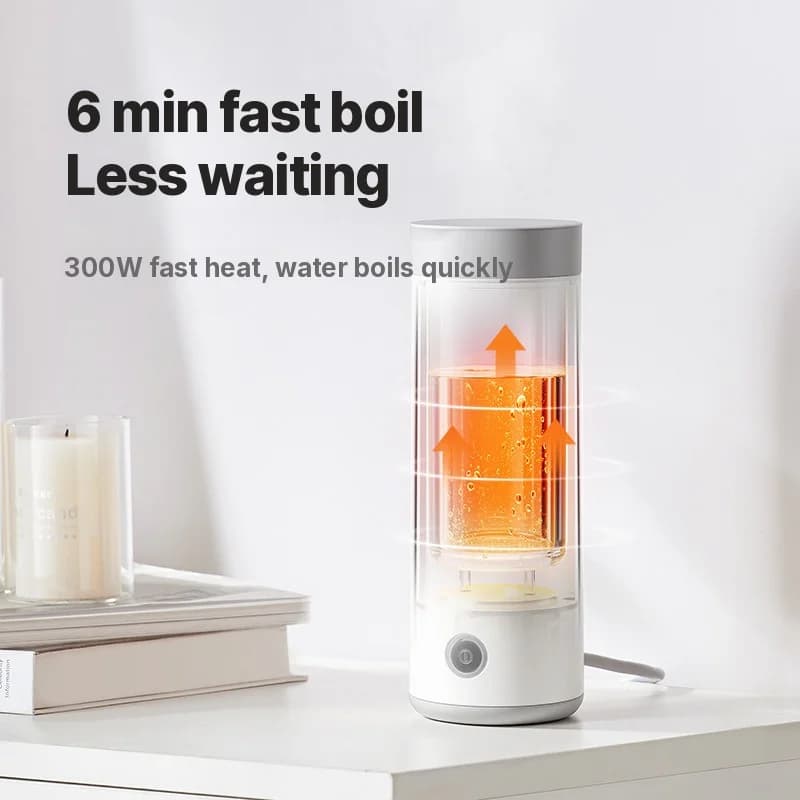 Prenosný elektrický ohrievací hrnček 304 nehrdzavejúca oceľ 300ml 220V