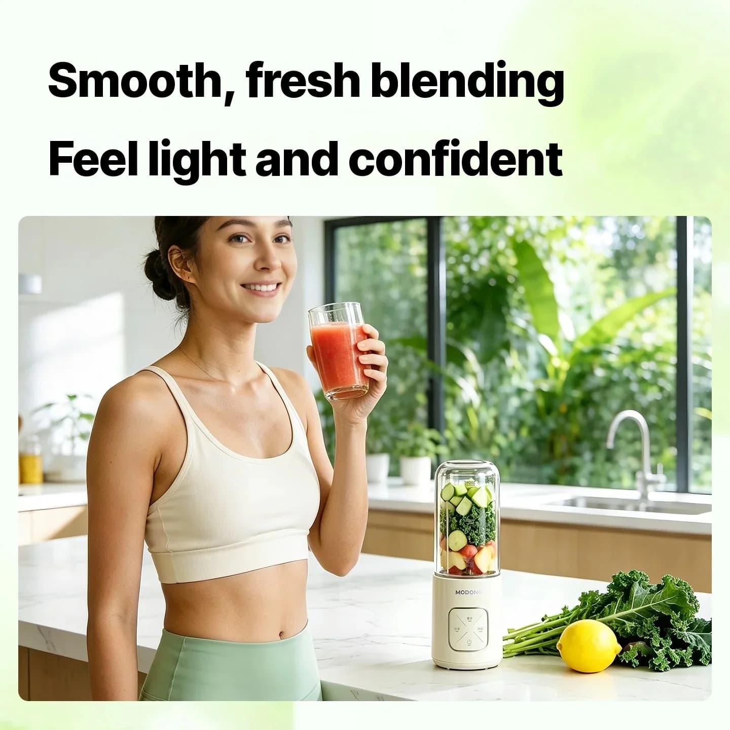 Prenosný bezdrôtový mixovací pohár na džús a smoothie