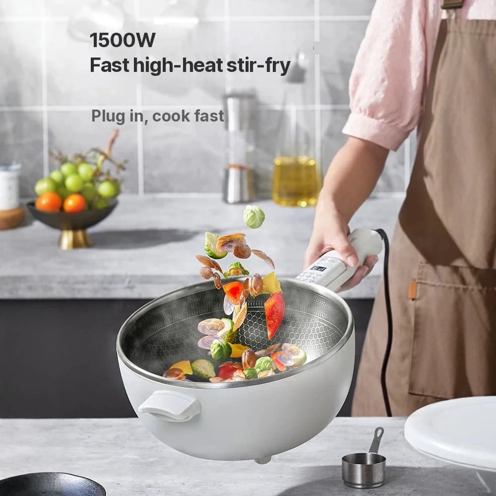 Elektrický multifunkčný hotpot s parným košíkom 5L 220V