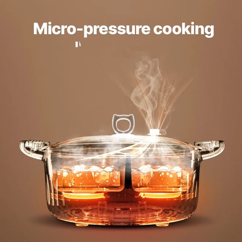 7L elektrický hot pot s dvoma zónami a nezávislou reguláciou teploty