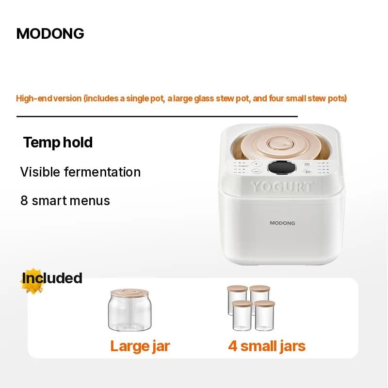 Automatický jogurtovač a fermentátor, 500-1000ml, 220V