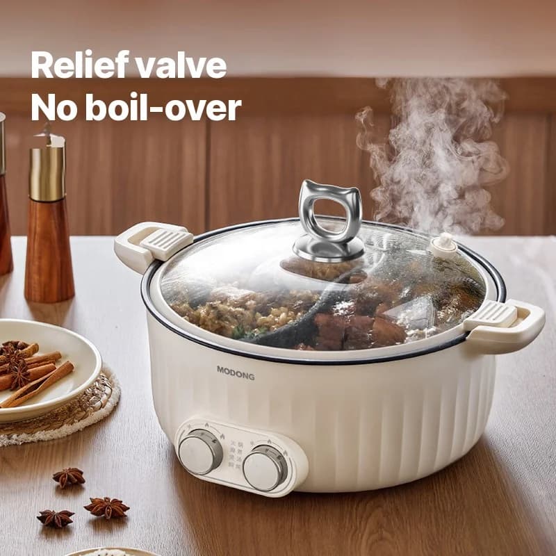 7L elektrický hot pot s dvoma zónami a nezávislou reguláciou teploty