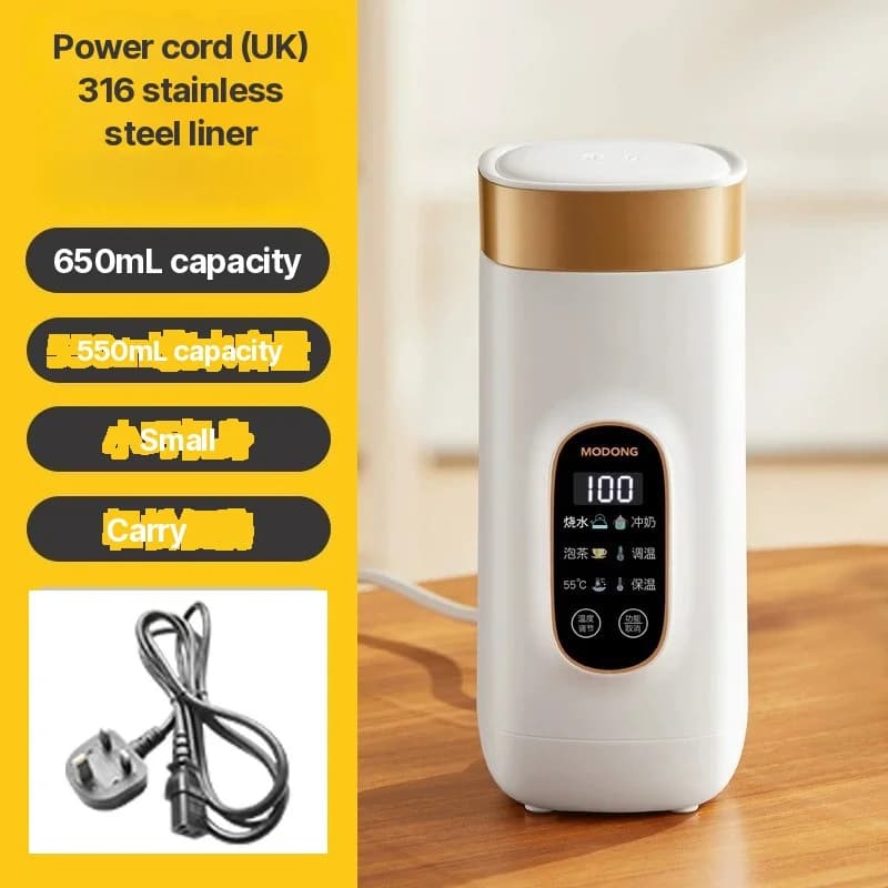 Prenosný elektrický ohrievací pohár 650ml s vložkou 304 alebo 316