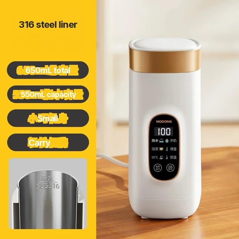 Prenosný elektrický ohrievací pohár 650ml s vložkou 304 alebo 316
