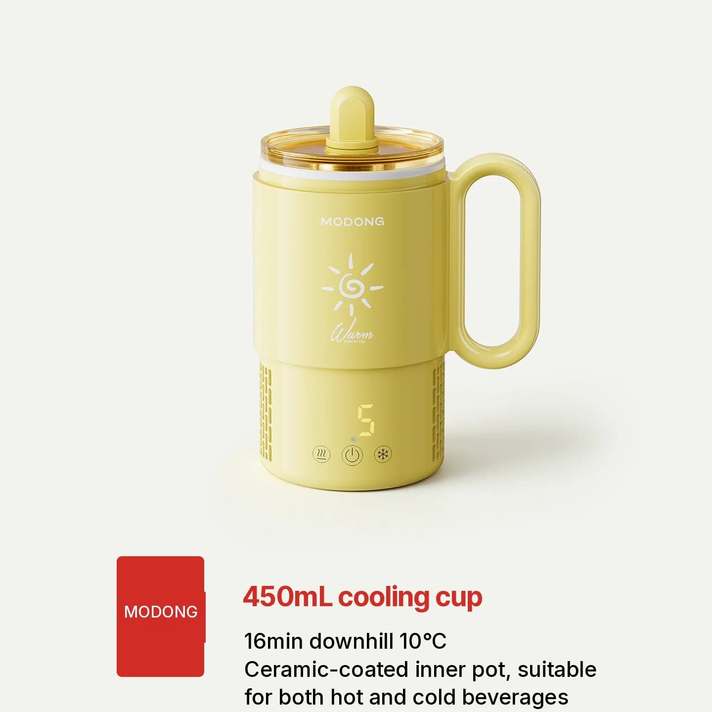 Mini chladiaci a ohrievací hrnček 450mL 36W dotykové ovládanie