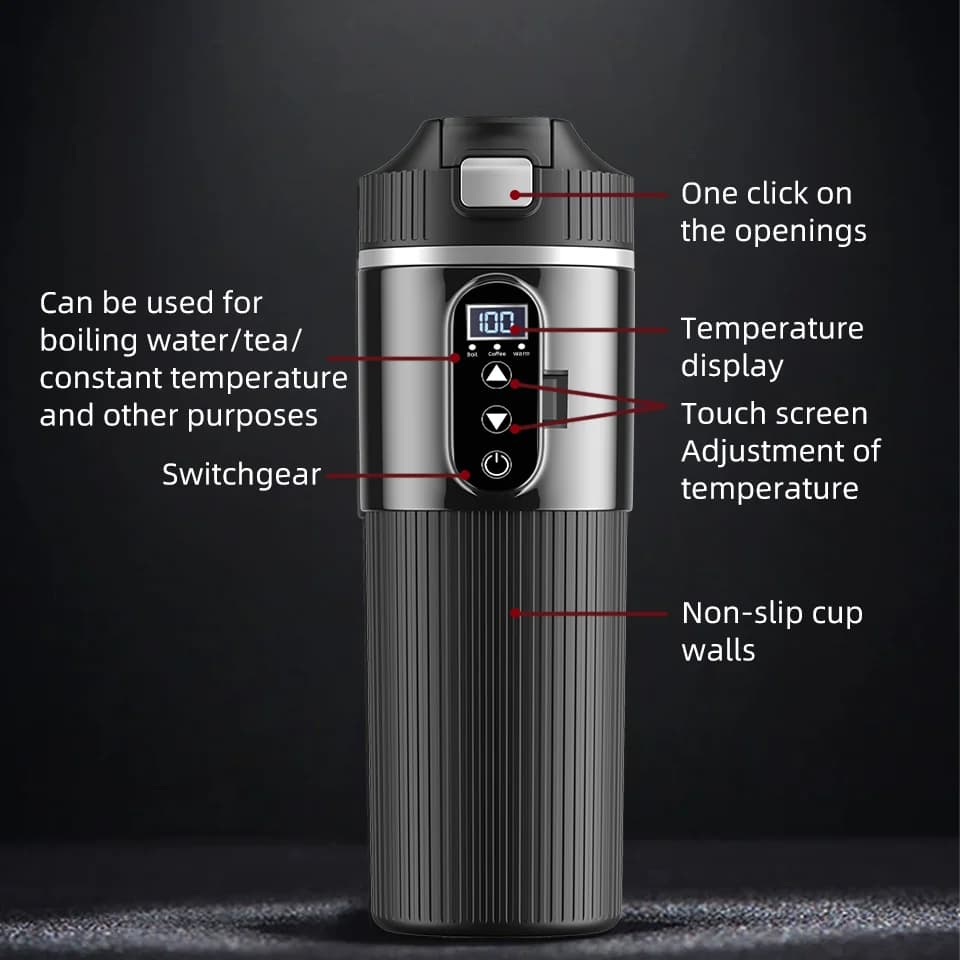 500ml 12V/24V elektrický ohrievací hrnček