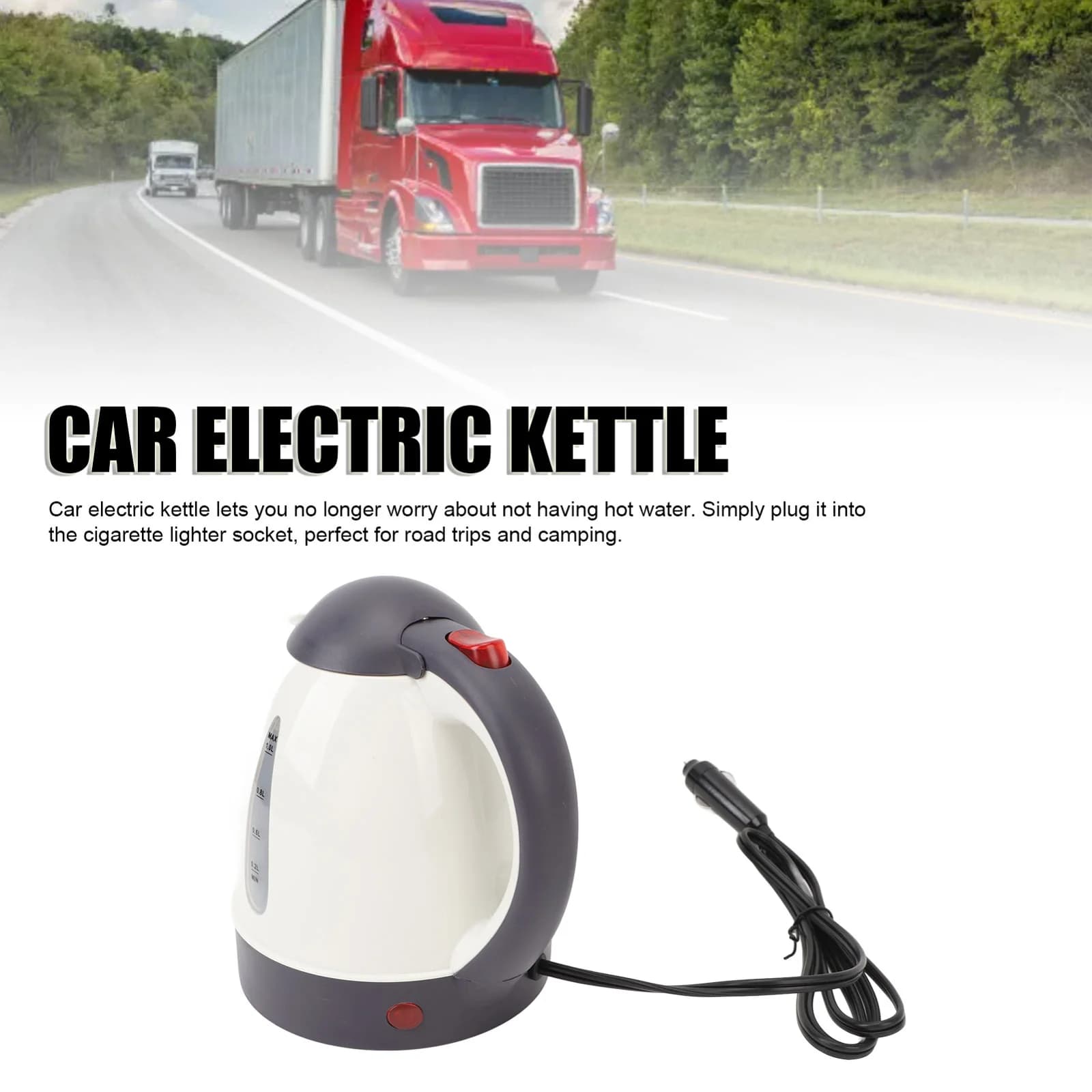 1L 12V/24V elektrická kanvica do auta