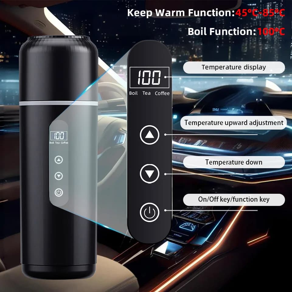 500ml 12V/24V ohrievací hrnček do auta