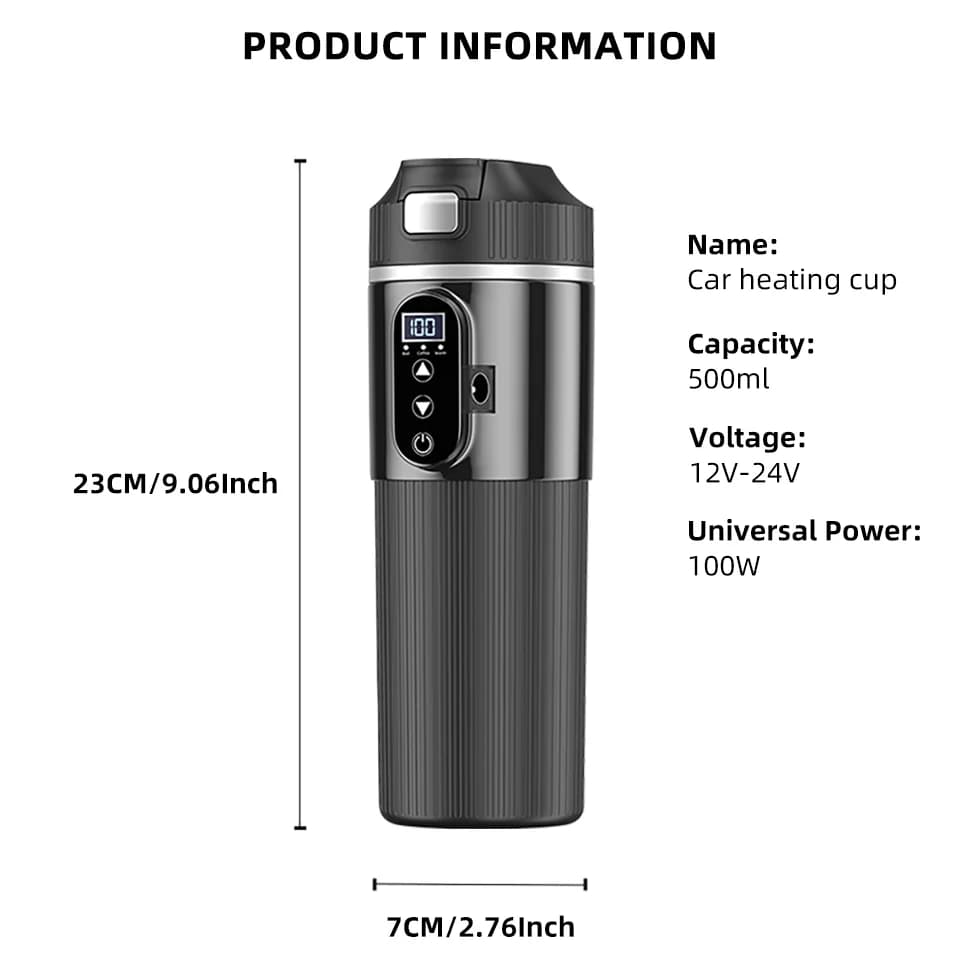 500ml 12V/24V elektrický ohrievací hrnček