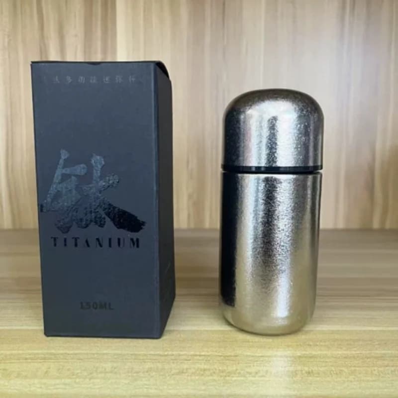 150ml čistá titánová vrecková fľaša