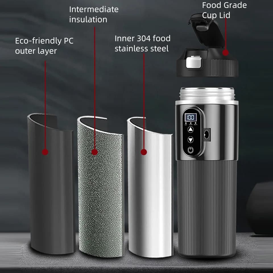 500ml 12V/24V elektrický ohrievací hrnček